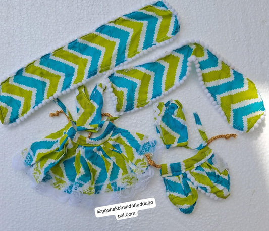 3 inch radhakrishna dress