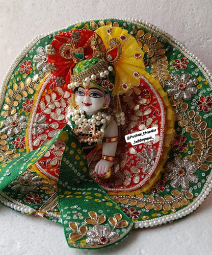 Rajwadi handwork dress with pagdi
