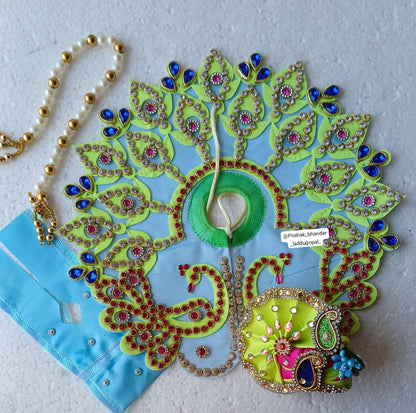 5 no. Peacock design dress with pagdi