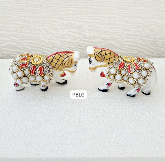 Metal Meenakari horse