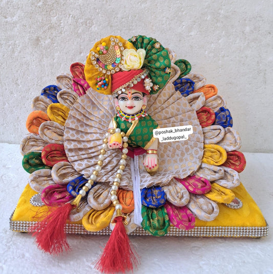 Banarsi multicolour dress with pagdi and patka (5/6/7 no. )