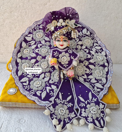Pure zari handwork dress with pagdi and jacket