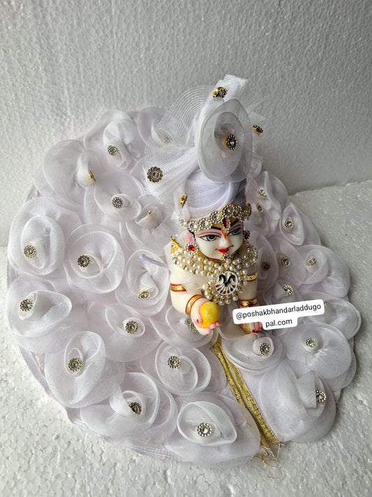 White dress with pagdi 1 to 6 no.