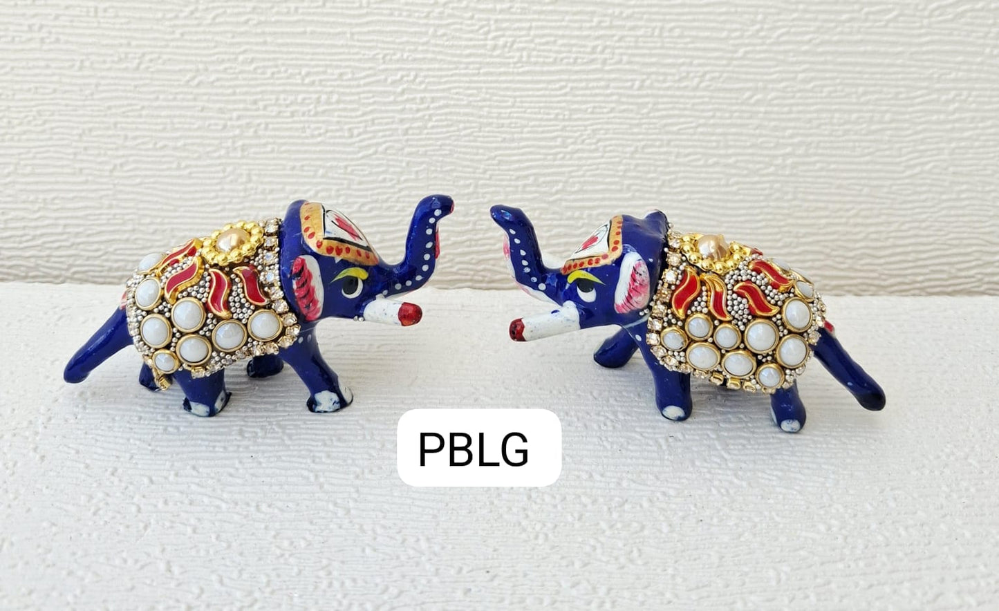 Meenakari metal elephant