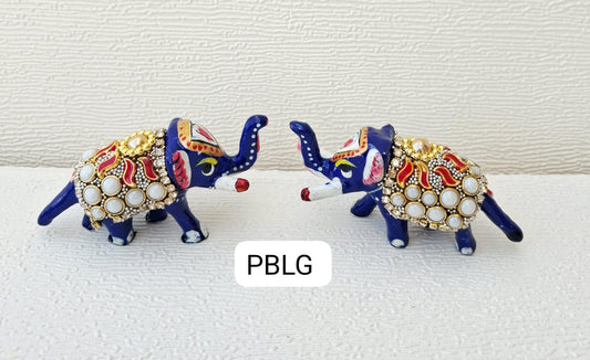Meenakari metal elephant