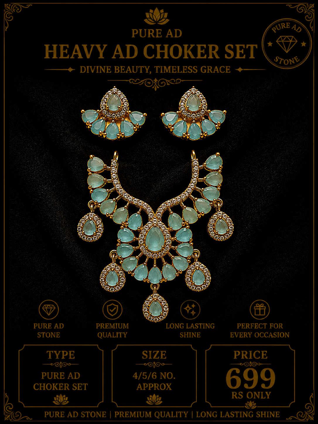 Heavy choker + heavy earing