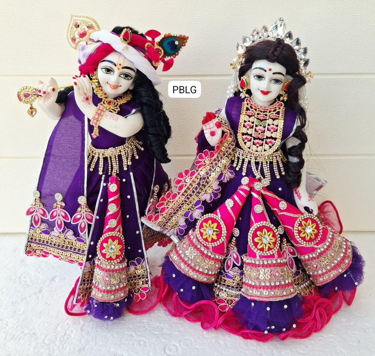 Heavy radhakrishna cone poshak