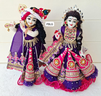Heavy radhakrishna cone poshak
