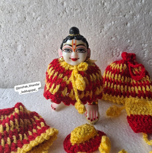 Pounchu + pant + cap set