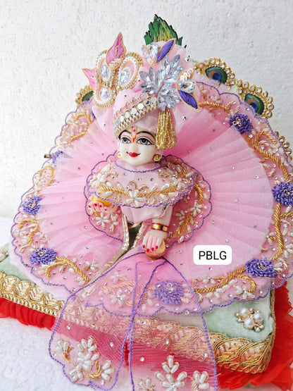 Handwork jacket dress with pagdi and patka