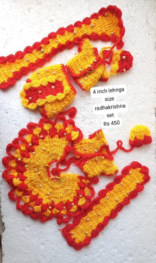 4.5 inch radhakrishna dress