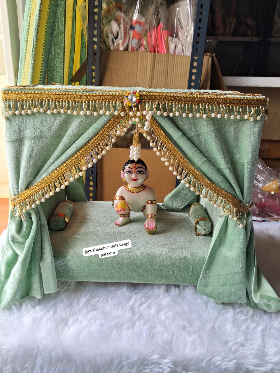 Shahi bed with light and fan