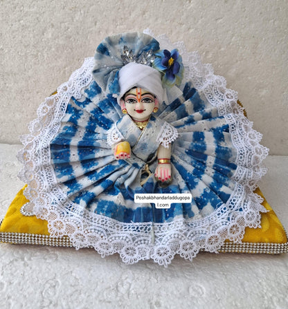 Fancy cotton dress with pagdi