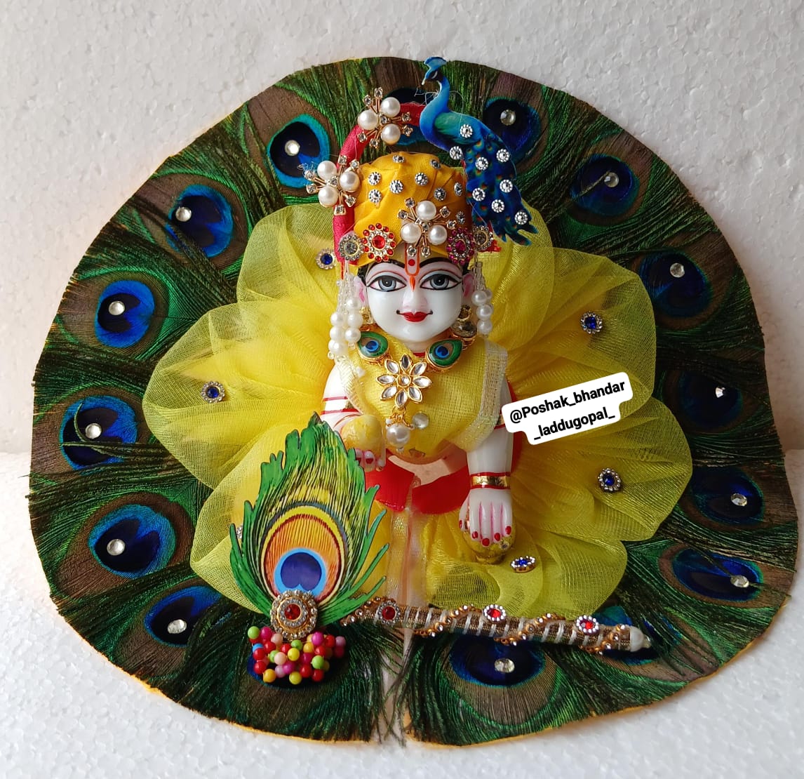 Heavy morpankh dress with mor pagdi