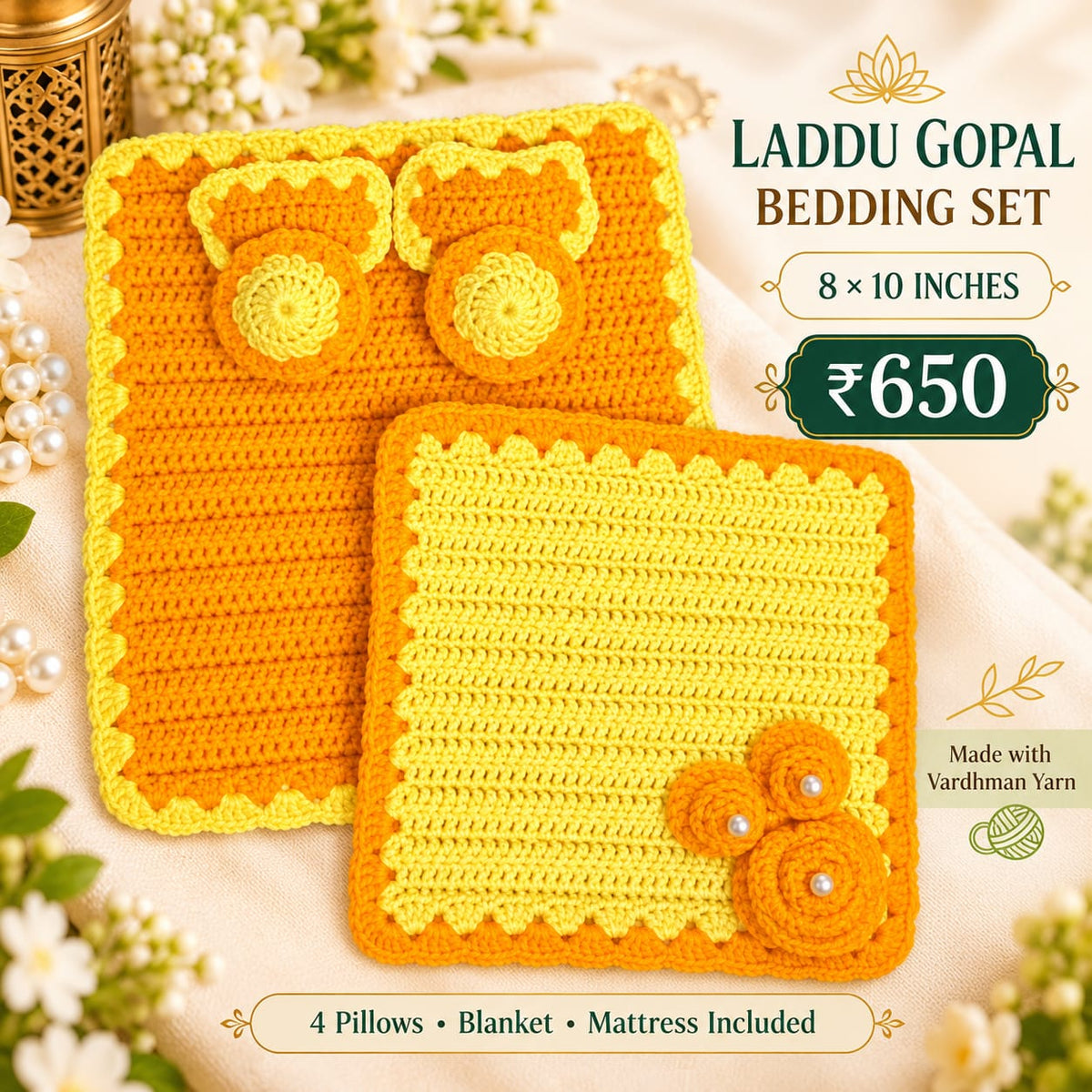 Laddugopal bedding set best quality