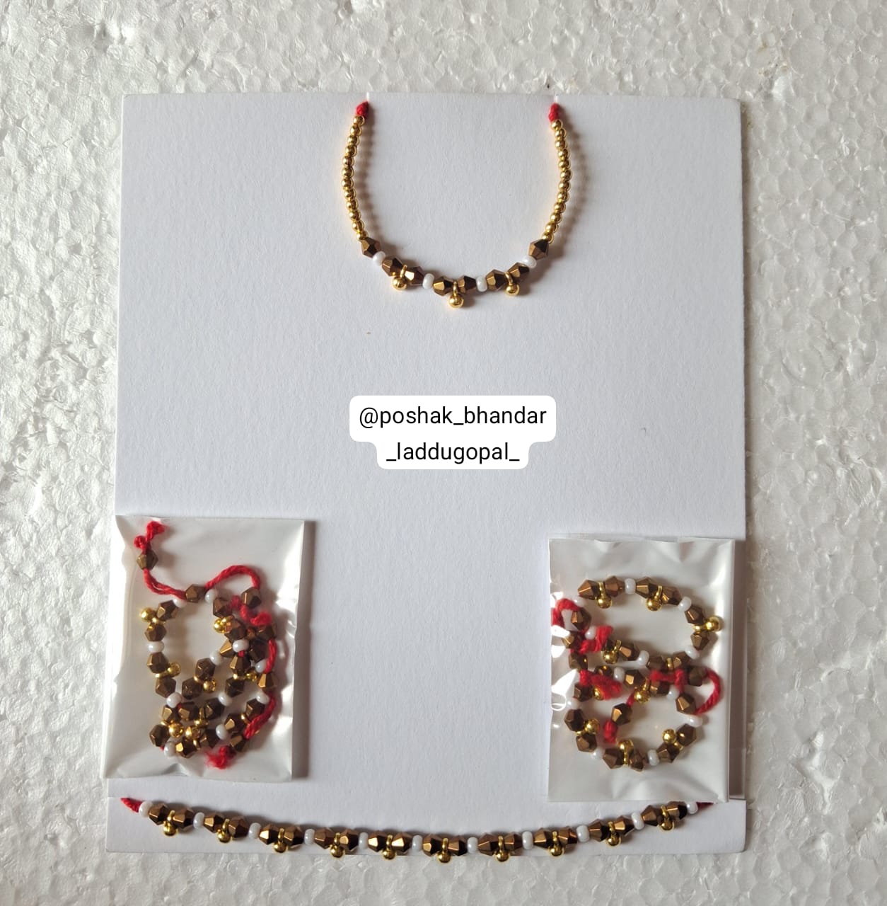 Crystal stone nazariya set
