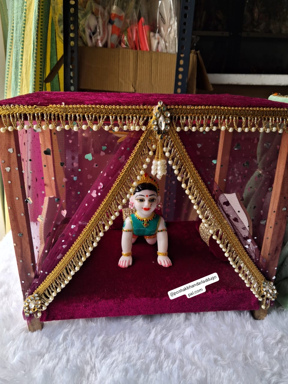 Shahi bed with light and fan