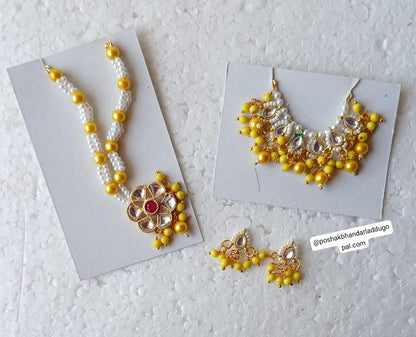 Heavy mala + choker + earing set