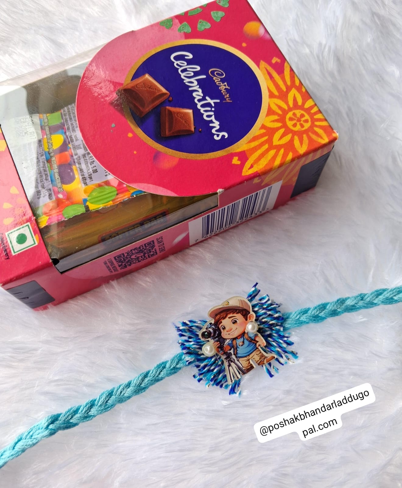Kids rakhi with chocolate box