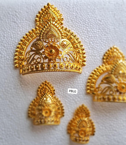 Heavy golden mukut