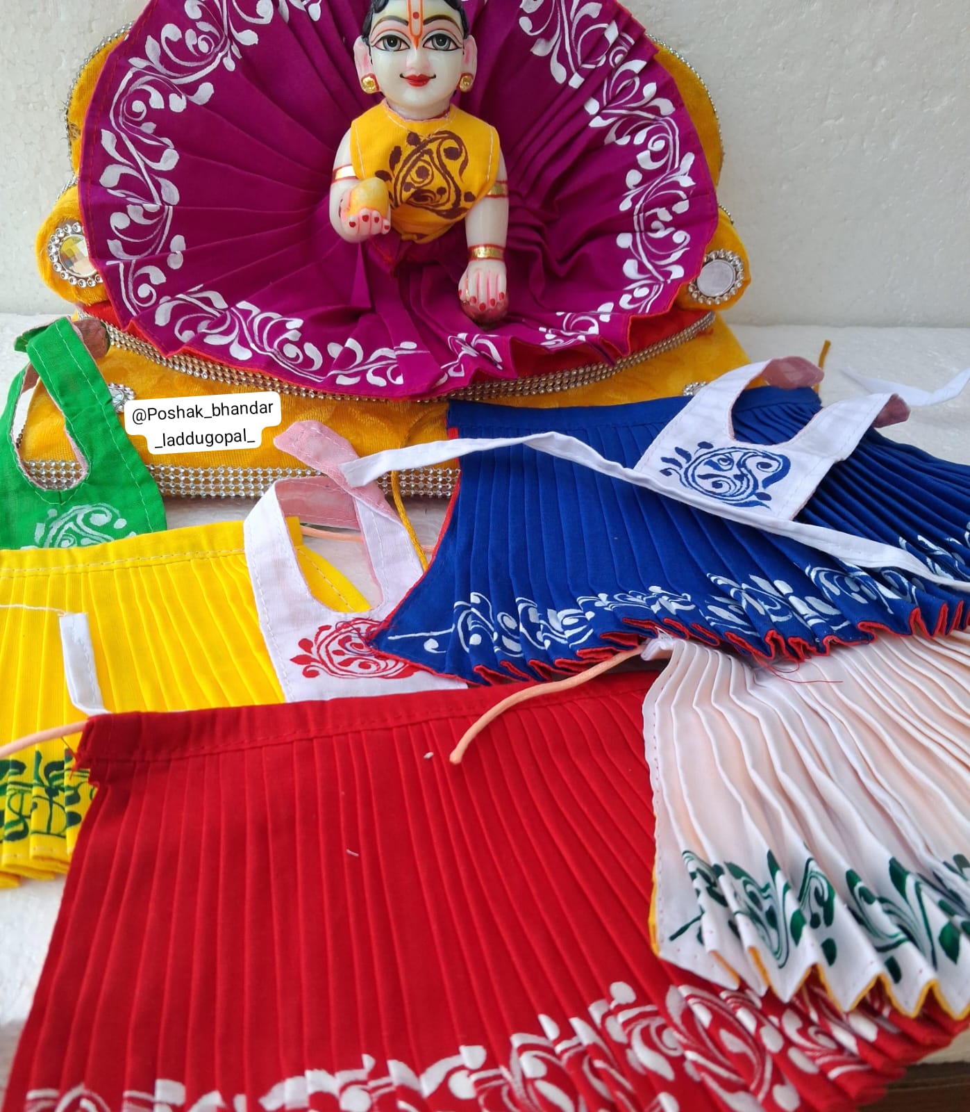 Hand painted cotton dress ( premium quality )