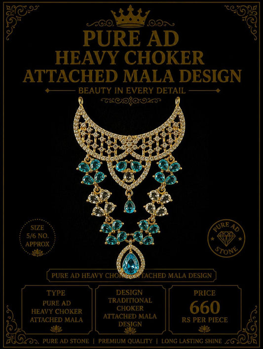 Pure ad heavy choker attached mala