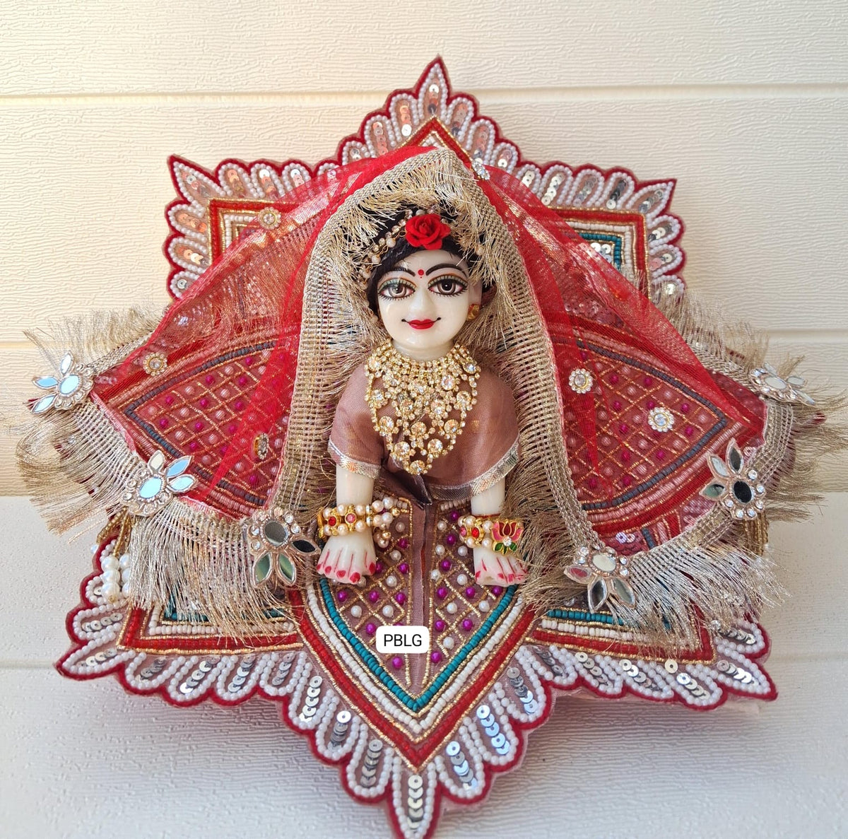 Heavy sequence handwork dress with duppata