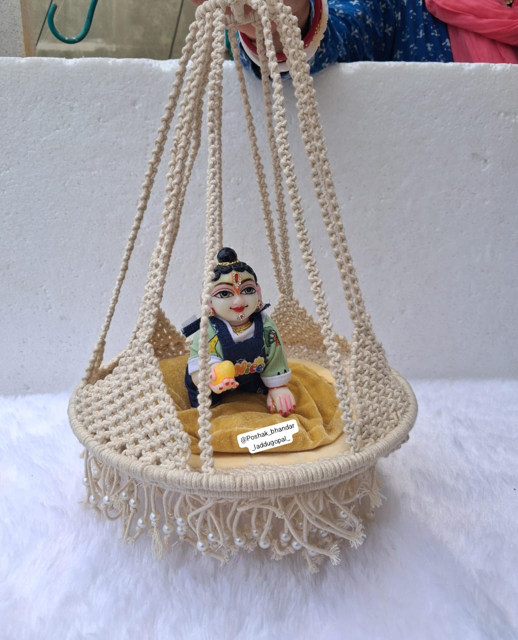 Macrame hanging jhula