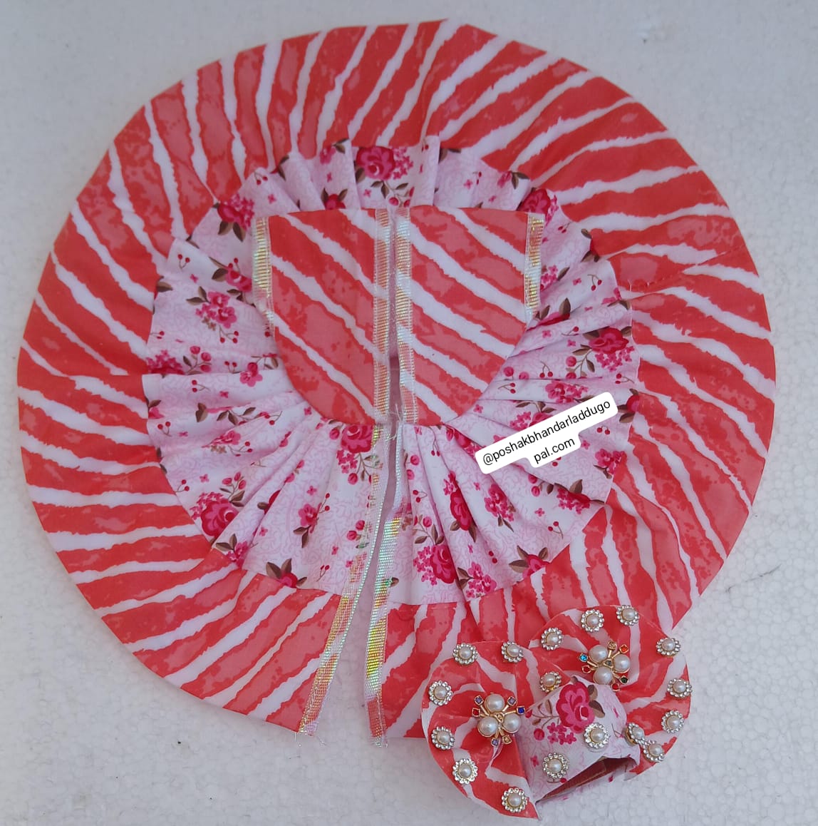 Cotton dress with pagdi