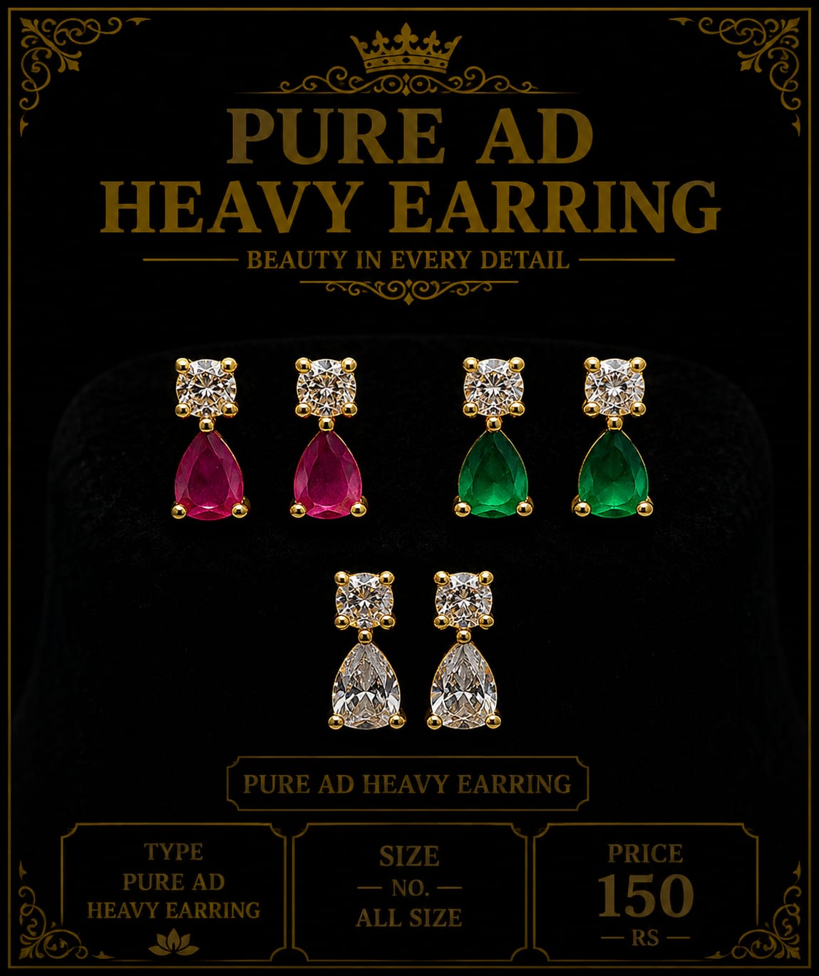 Medium size earing