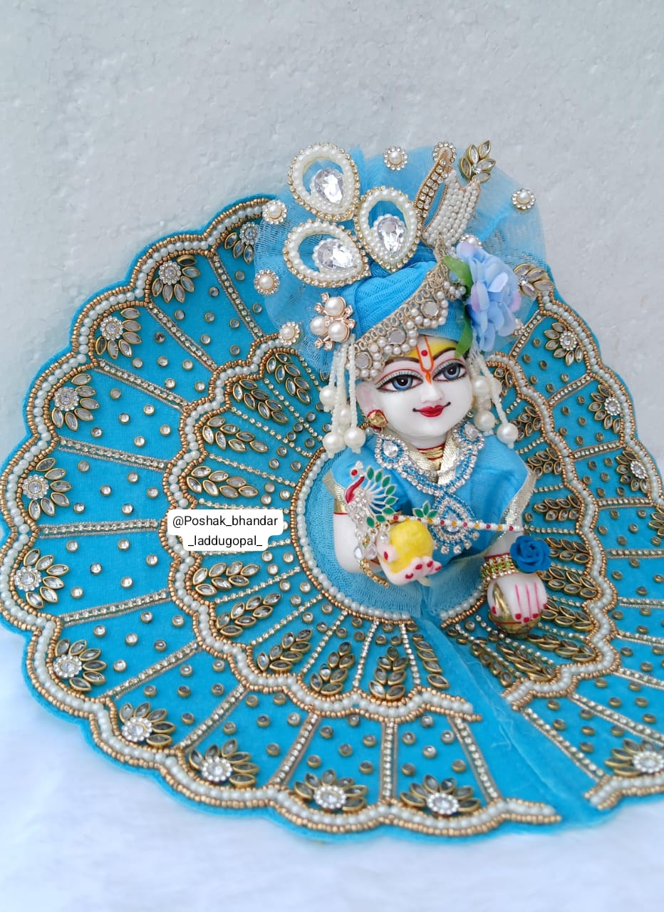 Kundan work heavy dress with pagdi