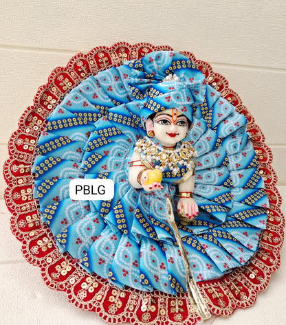 Blue affordable dress with pagdi