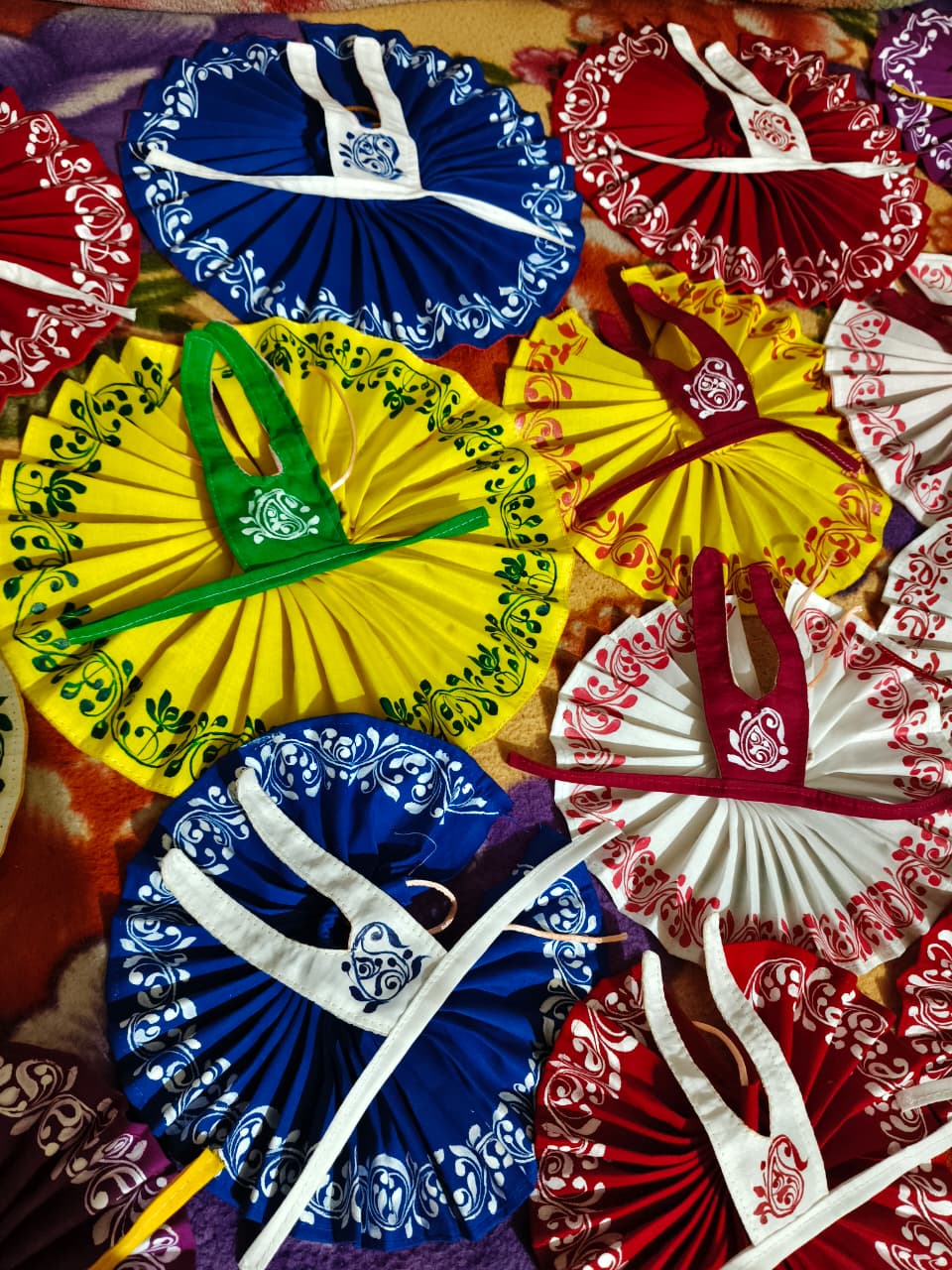 Hand painted cotton dress ( premium quality )