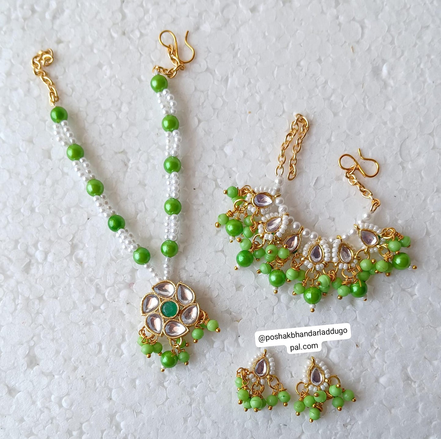 Heavy mala + choker + earing set