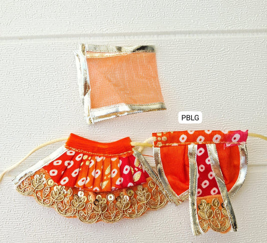 2 inch lehnga size laxmi ganesh set